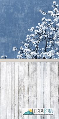 Фотофон виниловый "Яблоня в цвету"